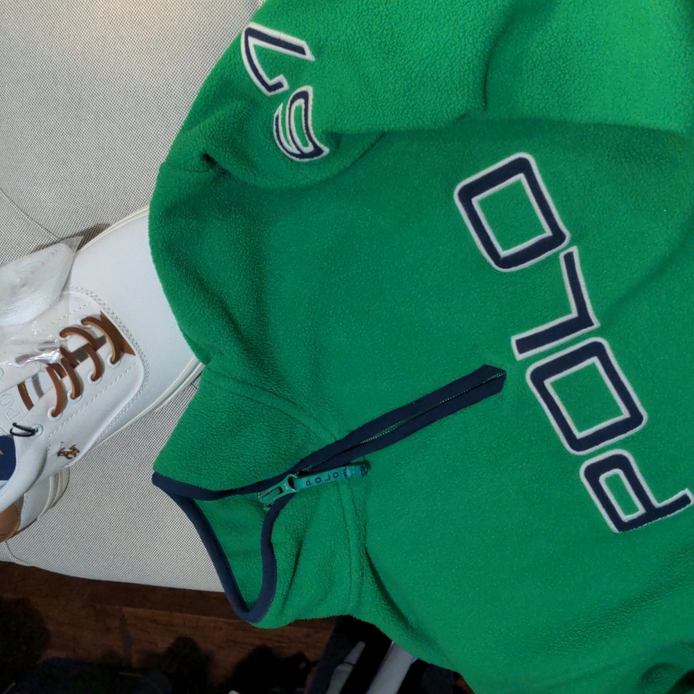 90's Vintage Polo Zip Up Pullover by Ralph Lauren